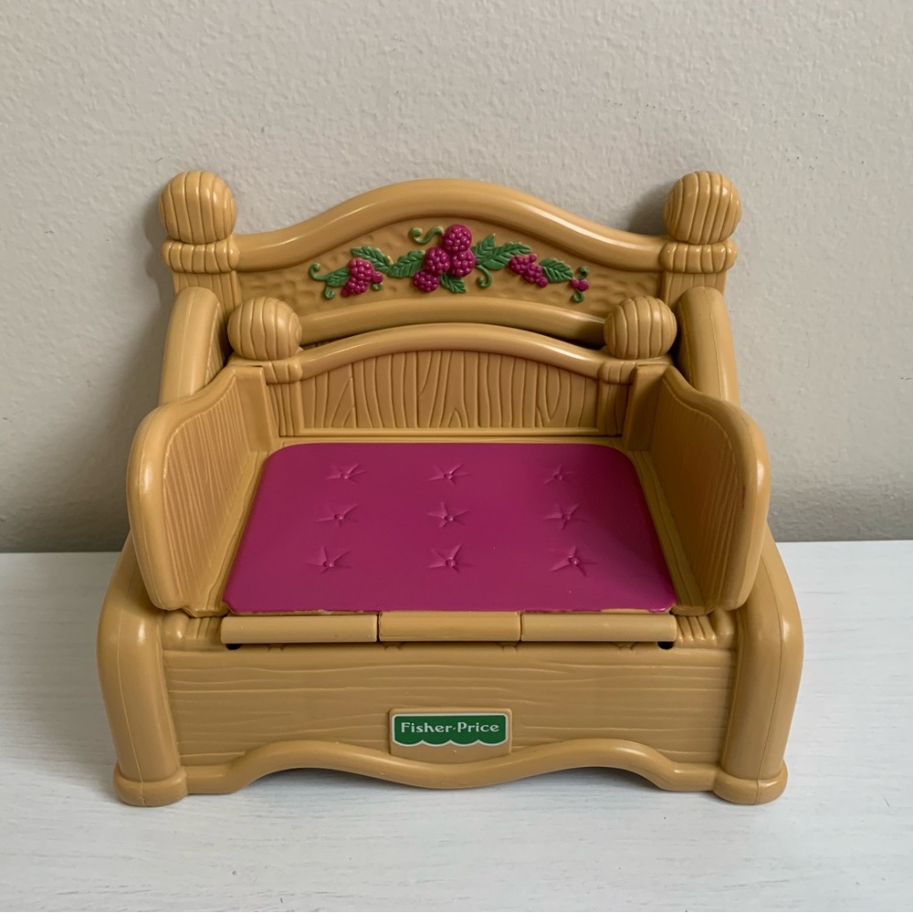 Vintage 1998 Fisher-Price Briarberry Bears Fold-out Chair Bed